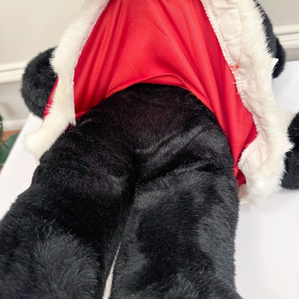 Build a Bear Black Bear In Santa Dress Plush‎ Stuffed Animal 15" BAB Christmas - Picture 9 of 9